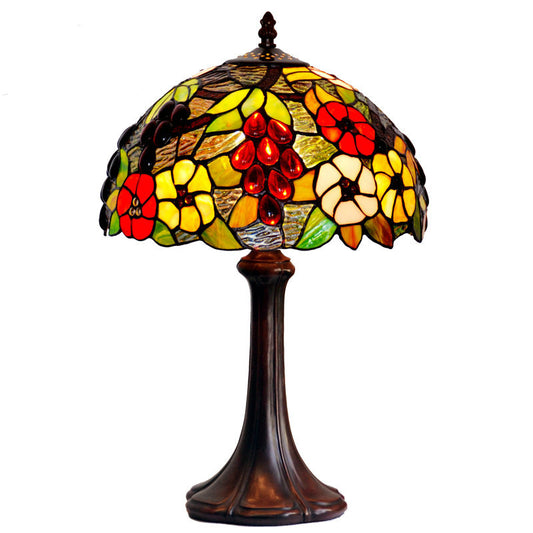 Tiffany Style Grape 12 Inches Table Lamp Stained Glass GT022412