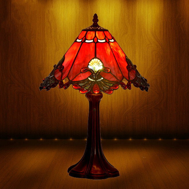 Tiffany Style Baroque 12 Inches Table Lamp Stained Glass BT022418