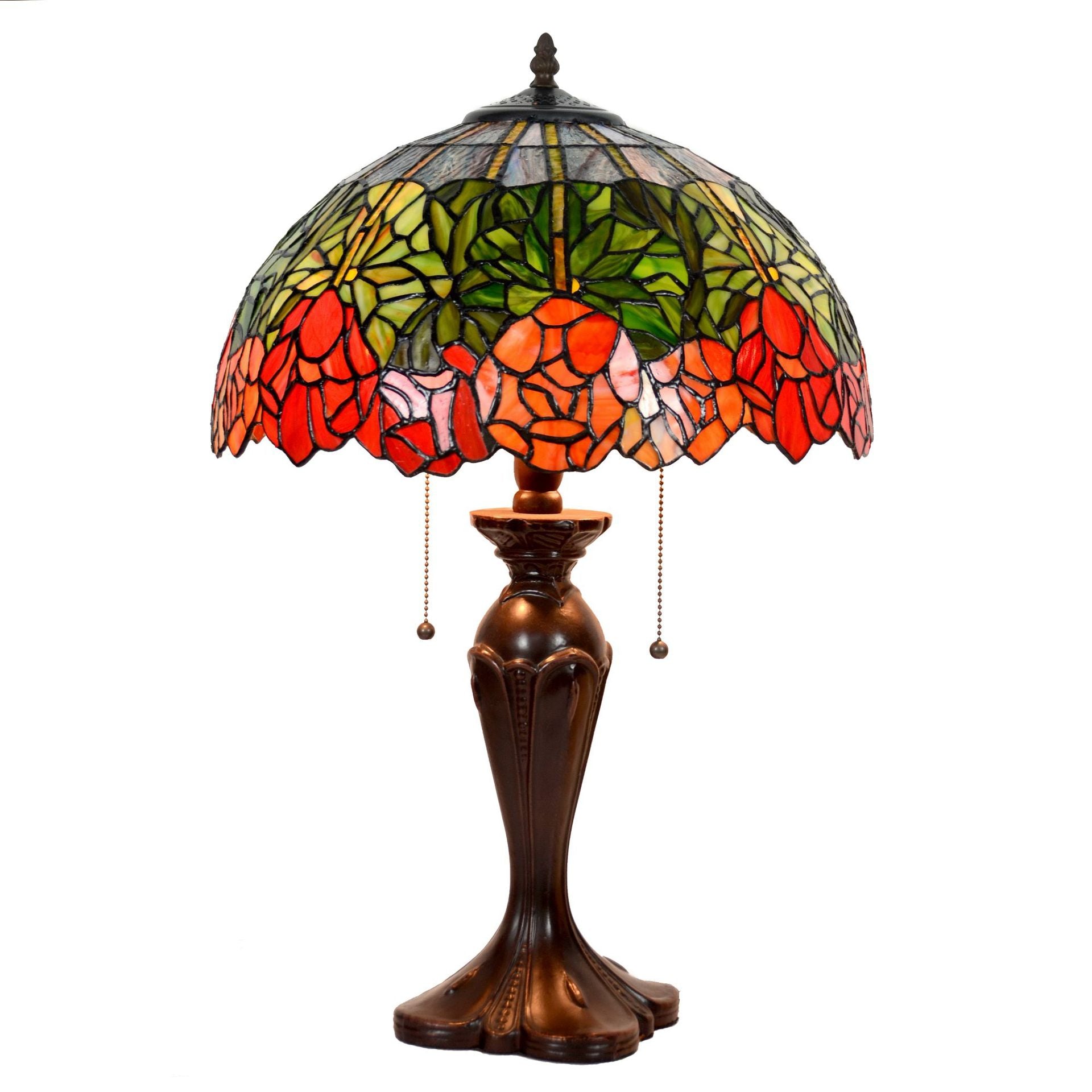 Tiffany Style Rose 16 Inches Table Lamp Stained Glass RT022805