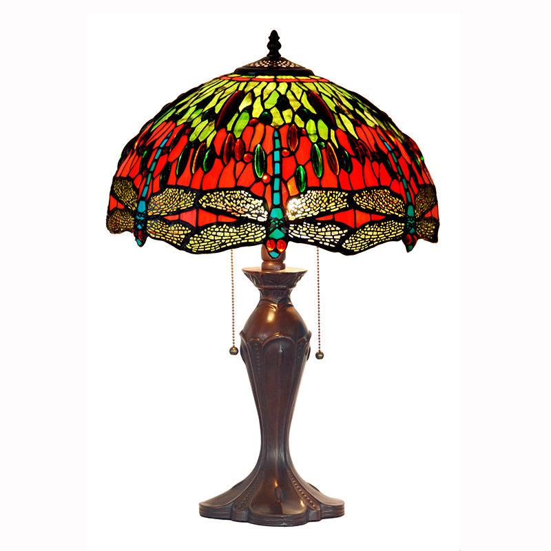 Tiffany Style Dragonfly 16 Inches Table Lamp Stained Glass DT022515