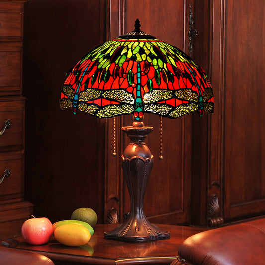 Tiffany Style Dragonfly 16 Inches Table Lamp Stained Glass DT022515