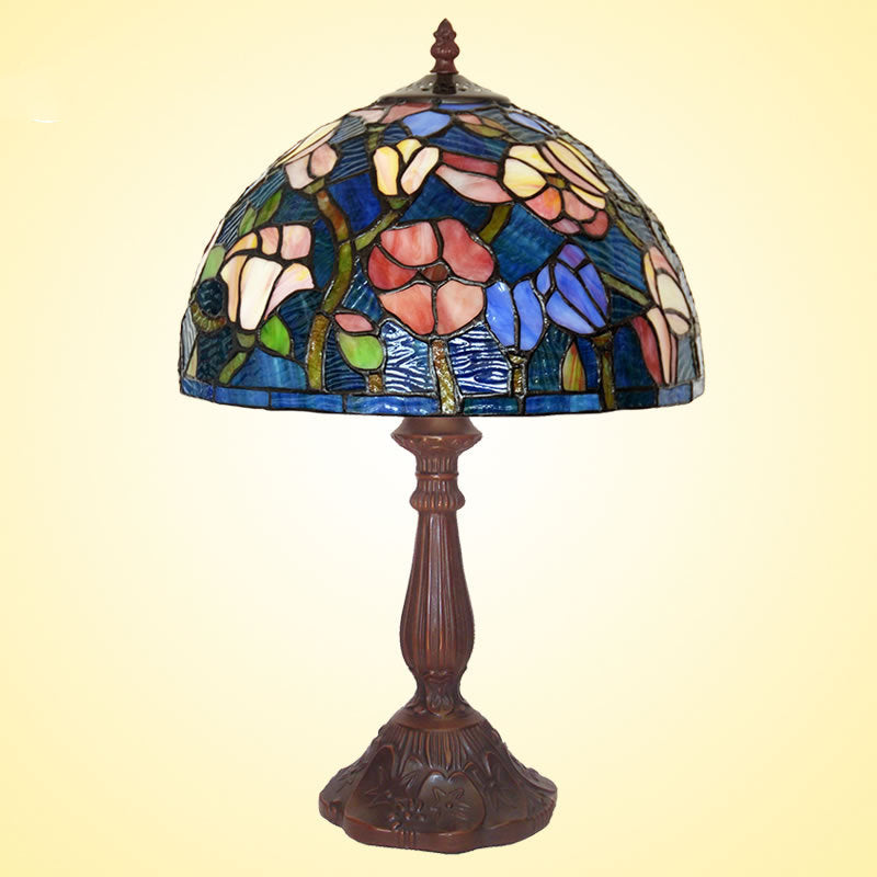 Tiffany Style Flower 12 Inches Table Lamp Stained Glass FT022413