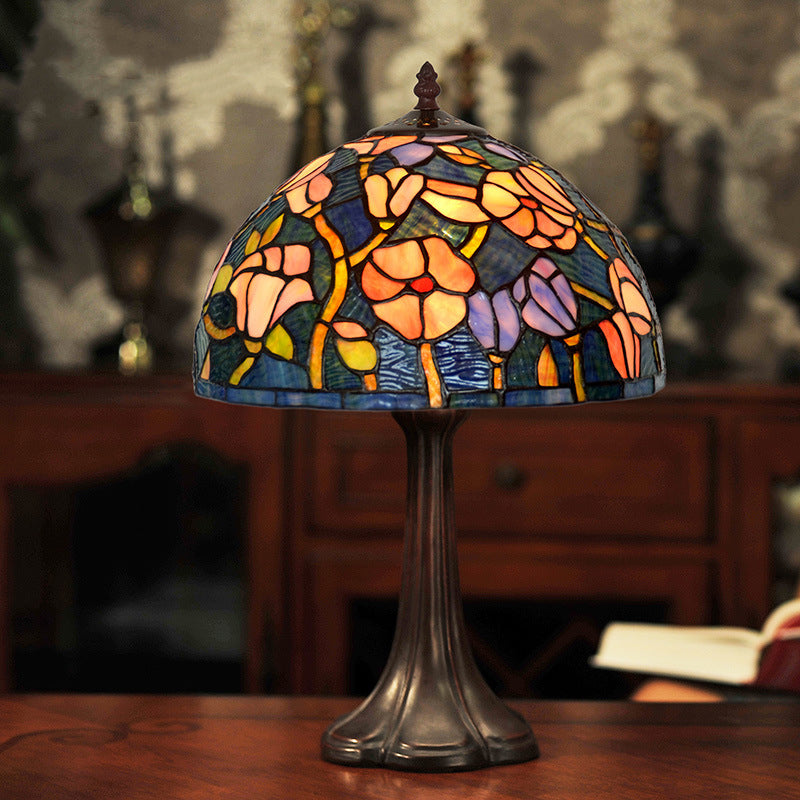 Tiffany Style Flower 12 Inches Table Lamp Stained Glass FT022413