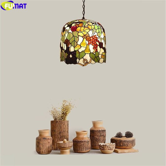 Tiffany Style Fruits 6-10 Inches Pendant Lamp Stained Glass FP021709