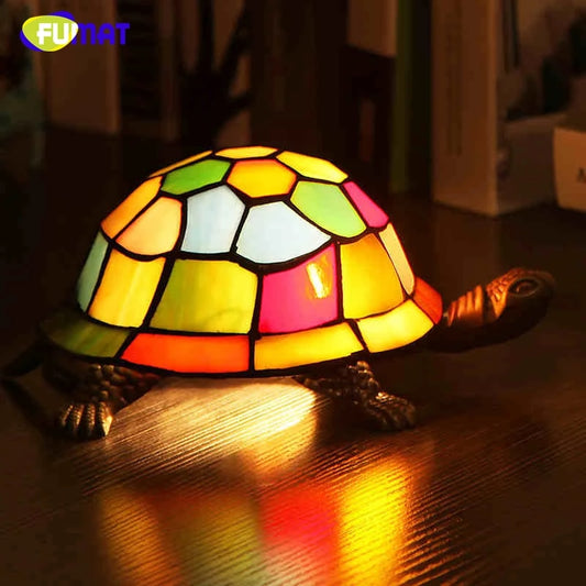 Tiffany Style Turtle 6 Inches Table Lamp Stained Glass TT022301