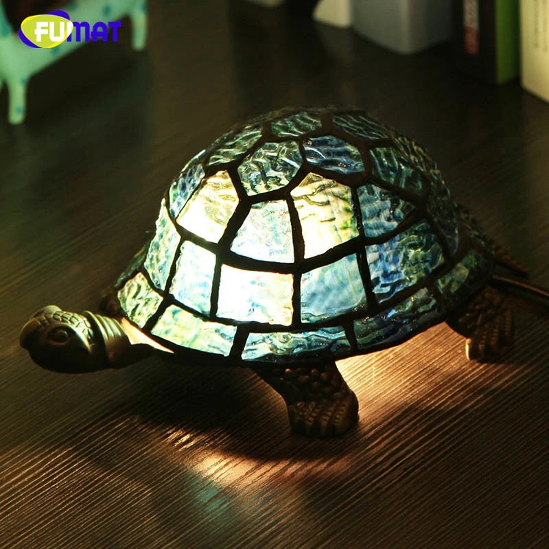 Tiffany Style Turtle 6 Inches Table Lamp Stained Glass TT022301