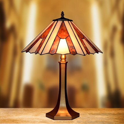 Tiffany Style European 16 Inches Table Lamp Stained Glass ET022705