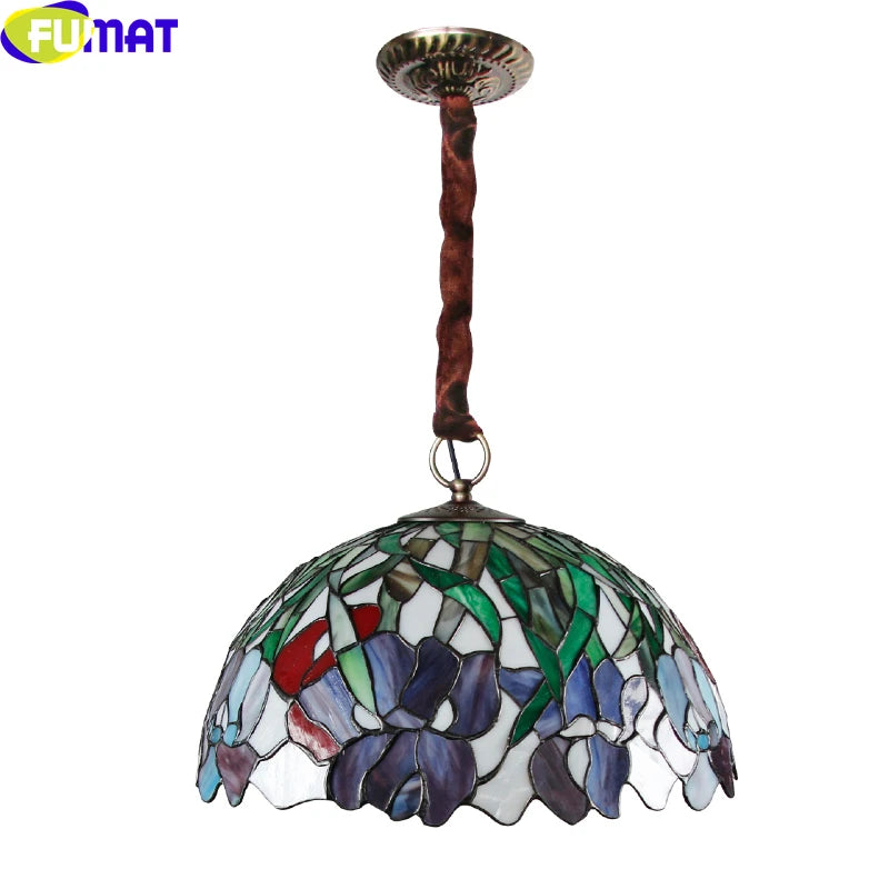 Tiffany Style Flower 16 Inches Pendant Lamp Stained Glass FP021526