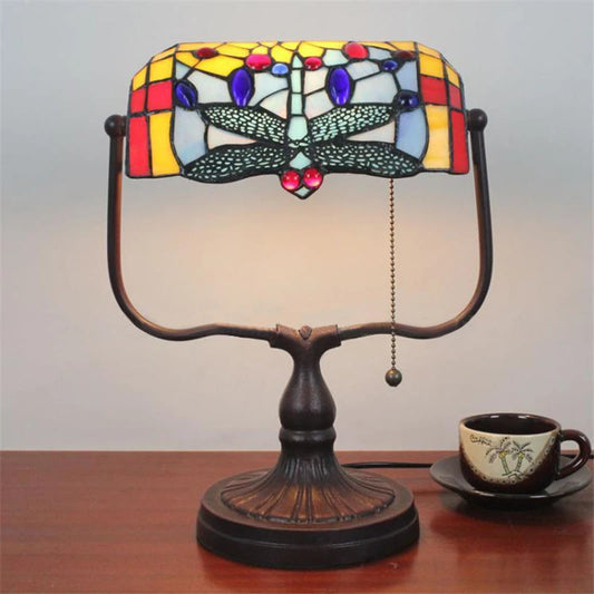 Tiffany Style Butterfly 10 Inches Table Lamp Stained Glass BT022317