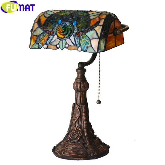 Tiffany Style Dragonfly 10 Inches Table Lamp Stained Glass DT022318