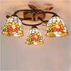 FUMAT Dragonfly Rose Ceiling Lamp 18 Inches DRC010448