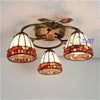 FUMAT Dragonfly Rose Ceiling Lamp 18 Inches DRC010448