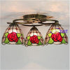 FUMAT Dragonfly Rose Ceiling Lamp 18 Inches DRC010448