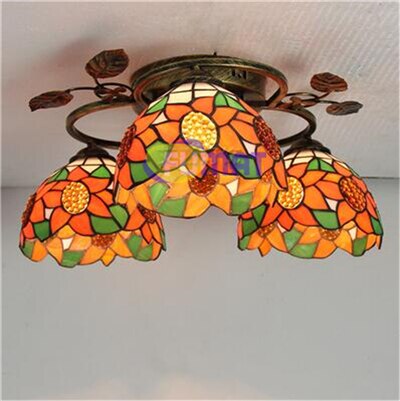 FUMAT Dragonfly Rose Ceiling Lamp 18 Inches DRC010448