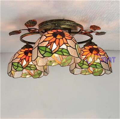 FUMAT Dragonfly Rose Ceiling Lamp 18 Inches DRC010448