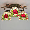 FUMAT Dragonfly Rose Ceiling Lamp 18 Inches DRC010448