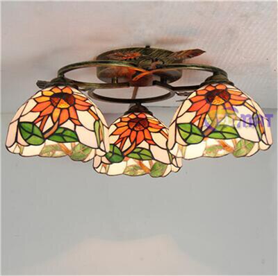 FUMAT Dragonfly Rose Ceiling Lamp 18 Inches DRC010448