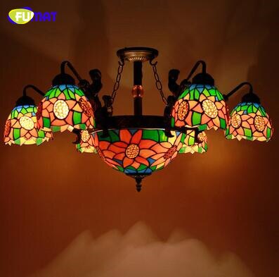 Tiffany Style Modern 33 Inches Pendant Lamp Stained Glass MP021714