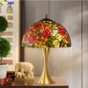 FUMAT Red Rose Wisteria Table Lamp 16 Inches RWT010464