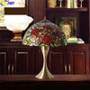 FUMAT Red Rose Wisteria Table Lamp 16 Inches RWT010464