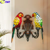 Tiffany Style Parrot 17 Inches Wall Lamp Stained Glass PW021506