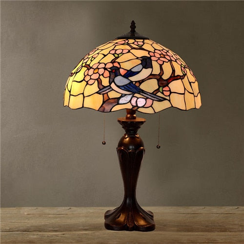 Tiffany Style Flower 16 Inches Table Lamp Stained Glass FT022516