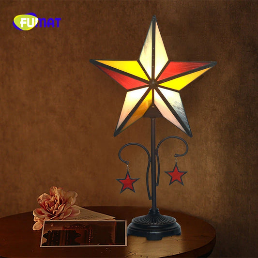 Tiffany Style Star 12 Inches Table Lamp Stained Glass ST022314