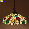 Tiffany Style Grape 16 Inches Ceiling Lamp Stained Glass GC021310