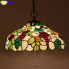 Tiffany Style Grape 16 Inches Ceiling Lamp Stained Glass GC021310