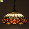 Tiffany Style Grape 16 Inches Ceiling Lamp Stained Glass GC021310