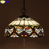 Tiffany Style Grape 16 Inches Ceiling Lamp Stained Glass GC021310