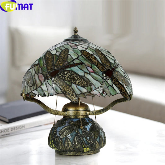 Tiffany Style Dragonfly 16 Inches Table Lamp Stained Glass DT021522