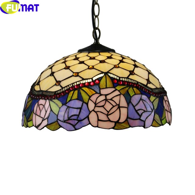 Tiffany Style Dragonfly 16 Inches Ceiling Lamp Stained Glass DC021414