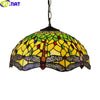 Tiffany Style Dragonfly 16 Inches Ceiling Lamp Stained Glass DC021414