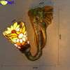 Tiffany Style Sunflower 5 Inches Wall Lamp Stained Glass SW021408