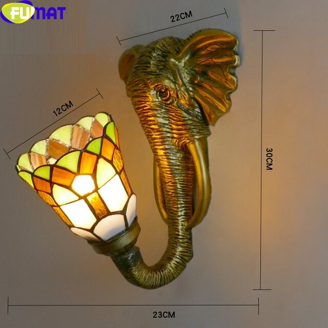 Tiffany Style Sunflower 5 Inches Wall Lamp Stained Glass SW021408