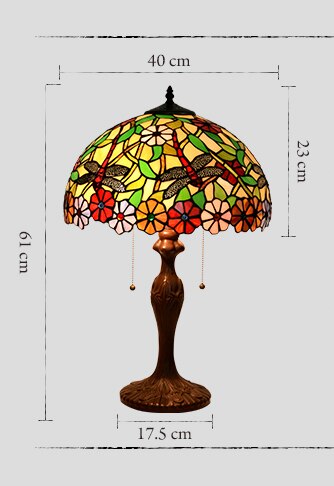 Tiffany Style Dragonfly 16 Inches Table Lamp Stained Glass DT0222517