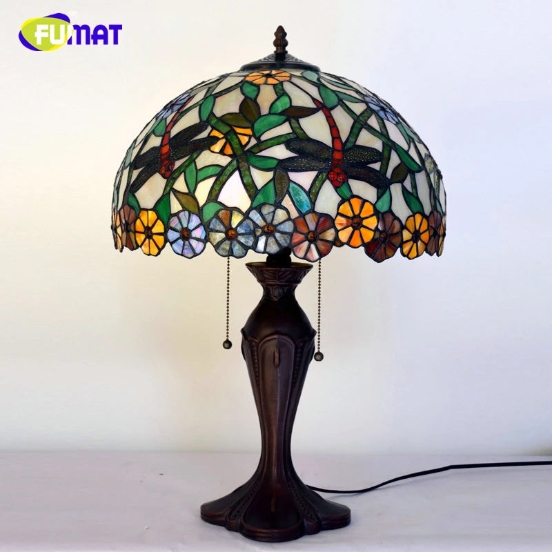 Tiffany Style Dragonfly 16 Inches Table Lamp Stained Glass DT0222517