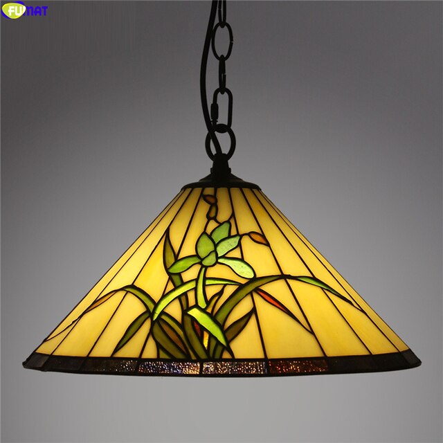 Tiffany Style Rose 16 Inches Pendant Lamp Stained Glass RP022212