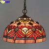 Tiffany Style Flower 12 Inches Ceiling Lamp Stained Glass FC021403