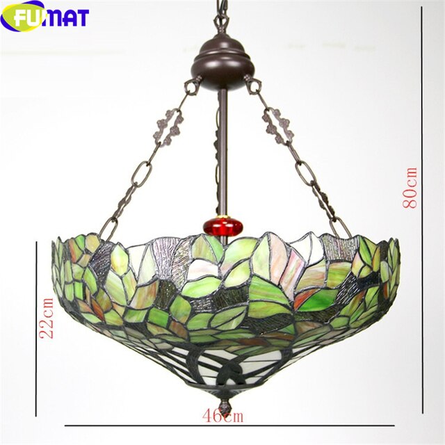 Tiffany Style Rose 21 Inches Ceiling Lamp Stained Glass RC021418