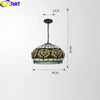 Tiffany Style Anti Chandeliers 16 Inches Ceiling Lamp Stained Glass AC021501