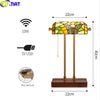 Tiffany Style Wireless Charging USB 9 Inches Table Lamp Stained Glass WT021405