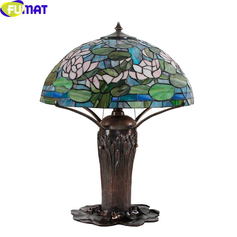 Tiffany Style Lotus 20 Inches Table Lamp Stained Glass LT021523