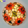 Tiffany Style Sunflower 16 Inches Ceiling Lamp Stained Glass SC021303