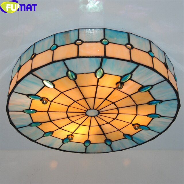 Tiffany Style Cookies 18 Inches Ceiling Lamp Stained Glass CC021311