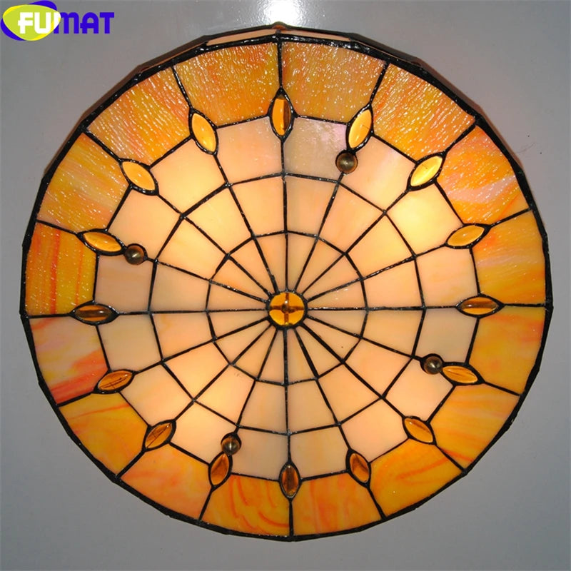 Tiffany Style Cookies 18 Inches Ceiling Lamp Stained Glass CC021311