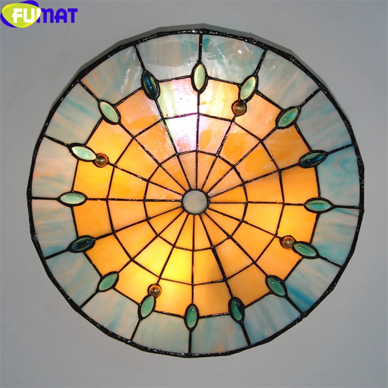 Tiffany Style Cookies 18 Inches Ceiling Lamp Stained Glass CC021311