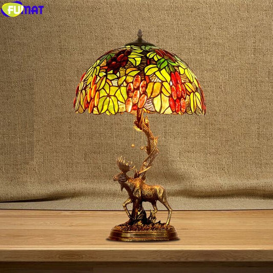 Tiffany Style Fruit 16 Inches Table Lamp Stained Glass FT022711