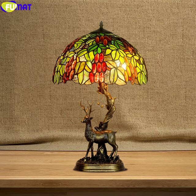 Tiffany Style Fruit 16 Inches Table Lamp Stained Glass FT022711